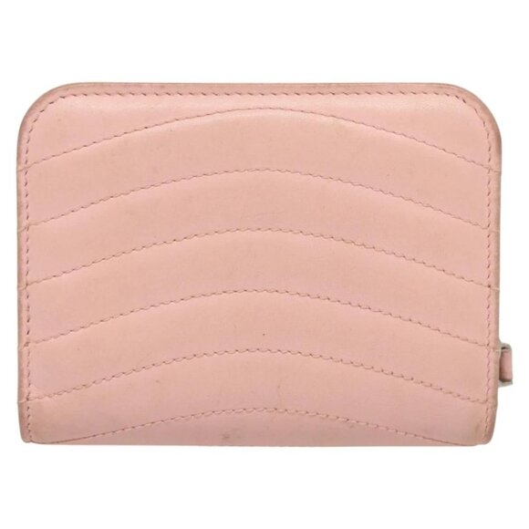 LOUIS VUITTON New Wave Zipto Compact Wallet Leather Pink M63791 LV Auth - Picture 4 of 13